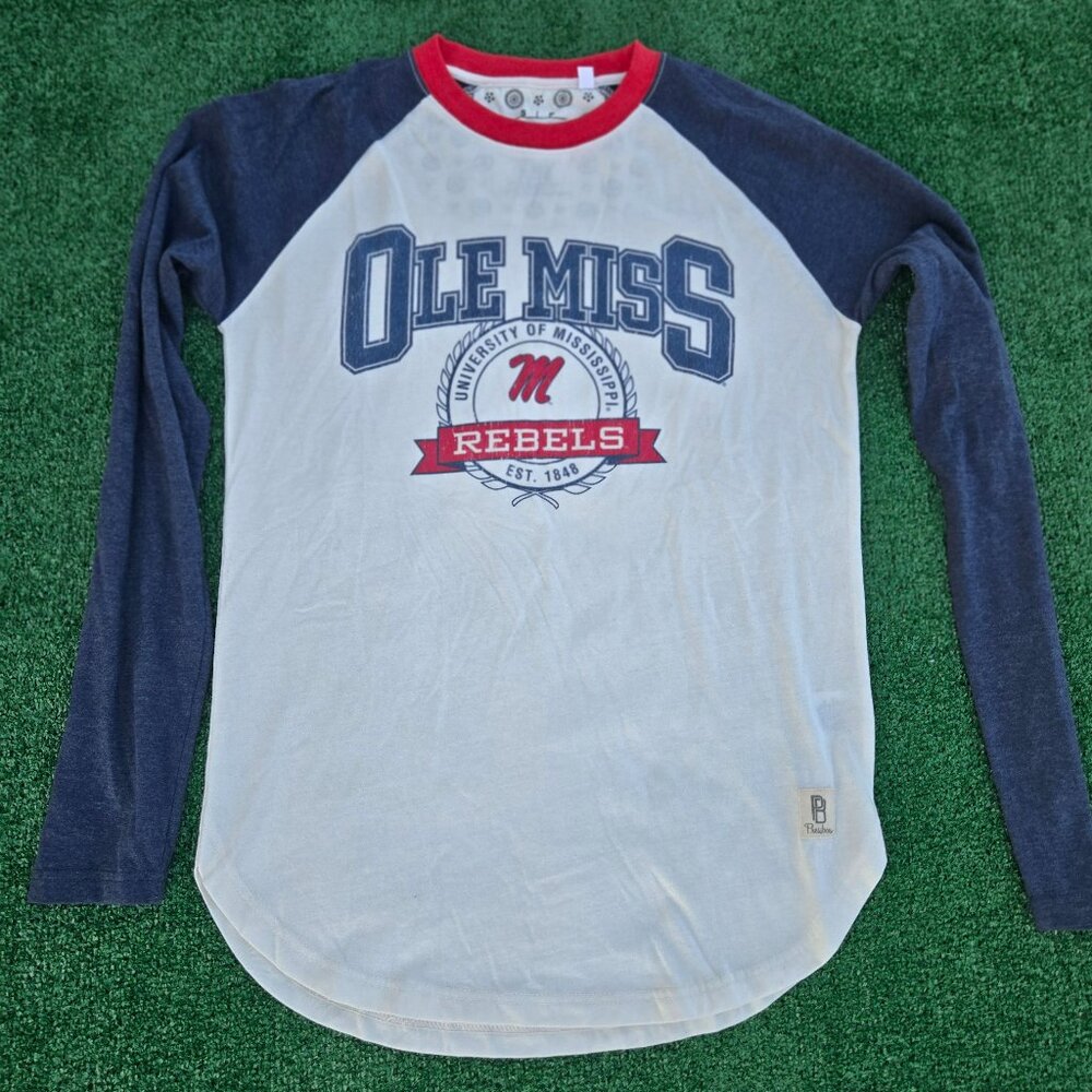 Ole Miss Rebels Raglan Long Sleeve T-shirt